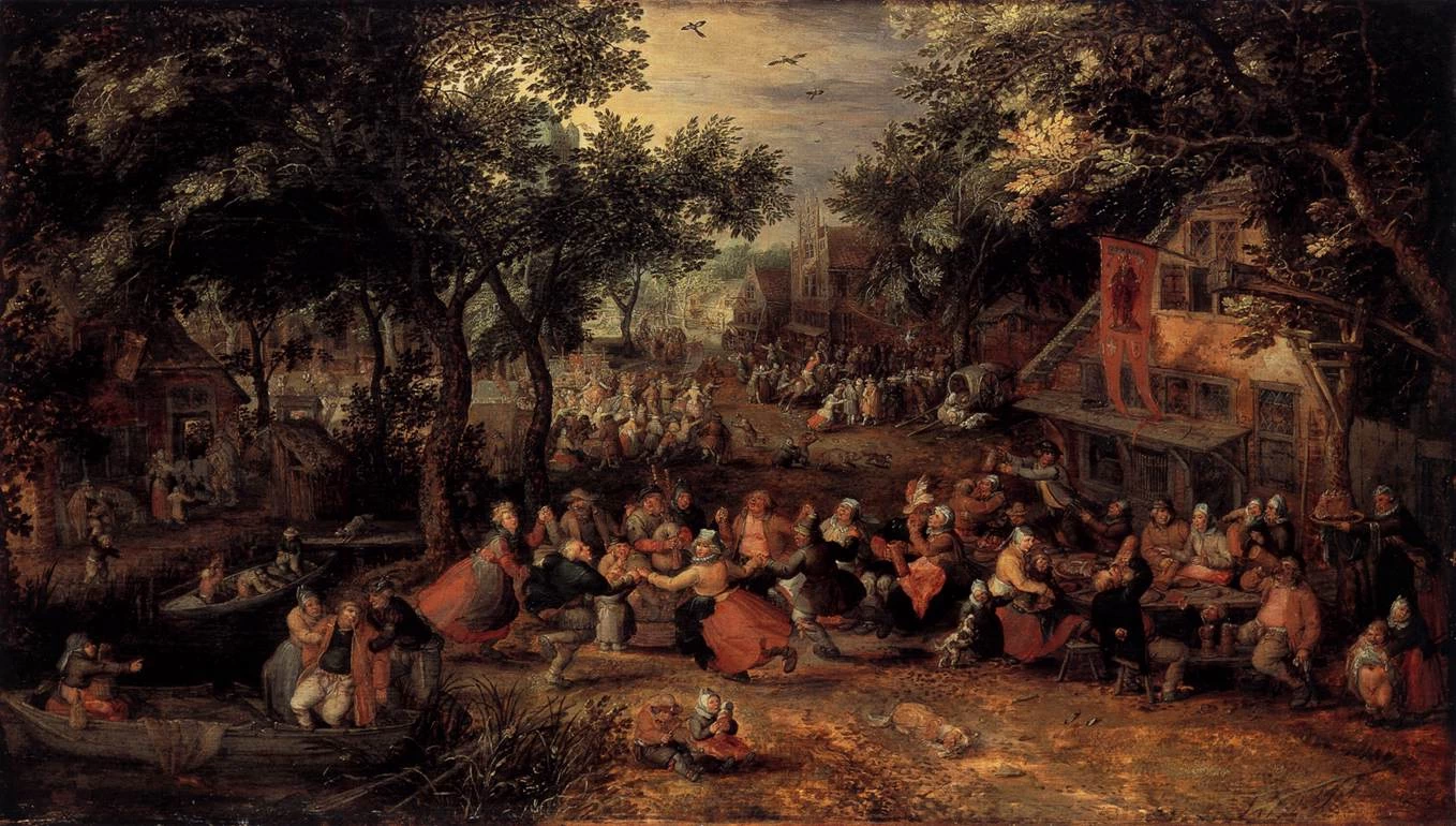 Il villaggio in festa - Gemäldegalerie, Dresden